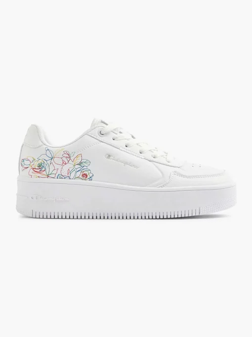 Witte Low Cut Shoe Rebound Platform