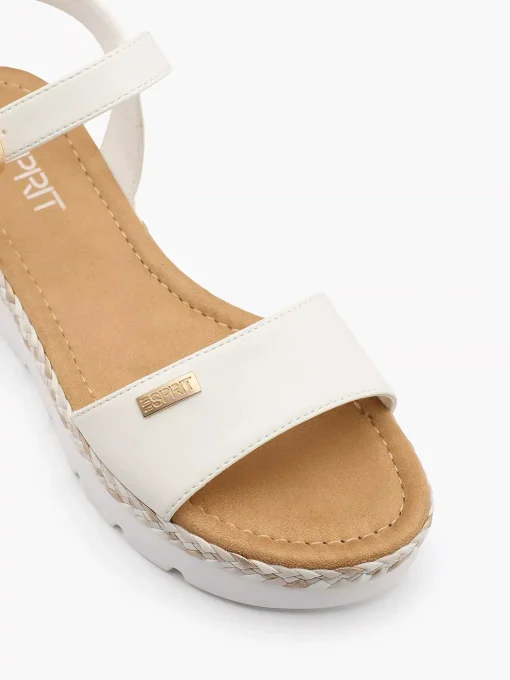 Witte Platform Sandaal