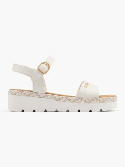 Witte Platform Sandaal