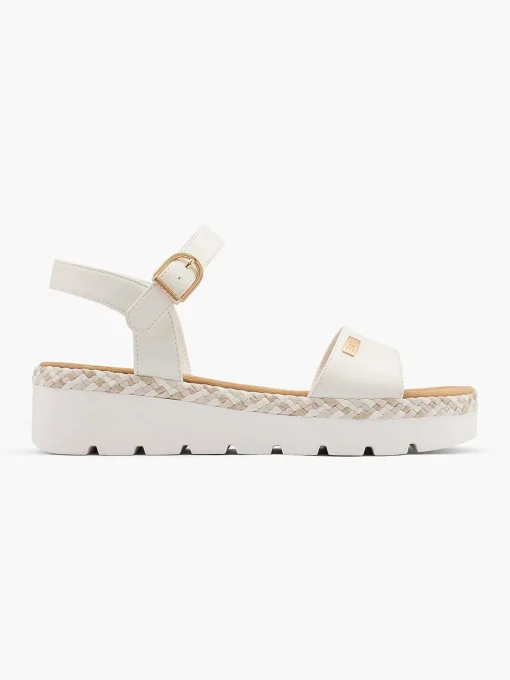 Witte Platform Sandaal