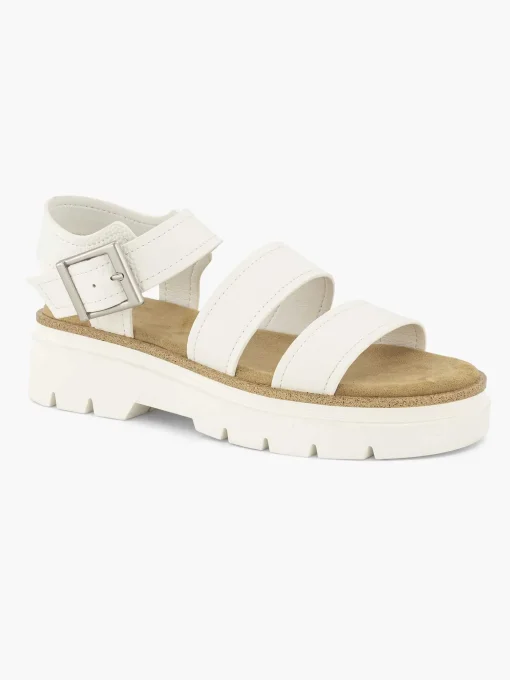 Witte Platform Sandaal
