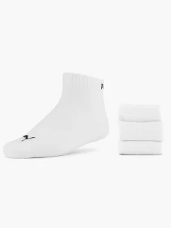 Witte Puma Quarter Plain 3 Pak 43-46