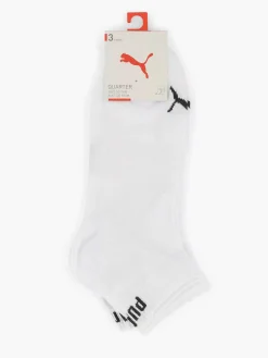 Witte Puma Quarter Plain 3 Pak 43-46