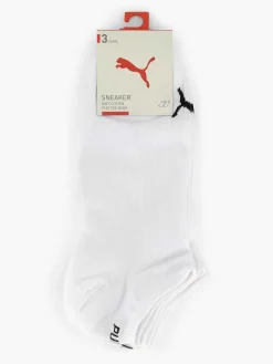 Witte Puma Sneaker Plain 3 Pak 39-42