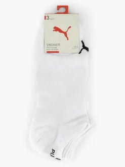 Witte Puma Sneaker Plain 3 Pak 43-46