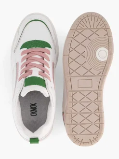 Witte Retro Sneaker Roze