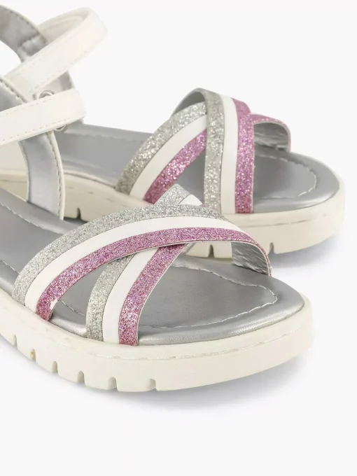 Witte Sandaal Glitters
