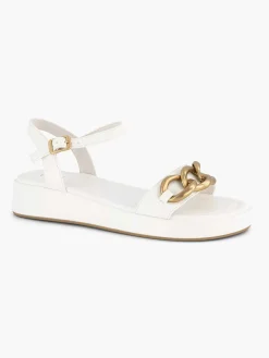 Witte Sandaal Sierketting