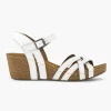 Witte Sandaal Sleehak