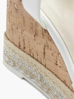 Witte Sandalette Sleehak