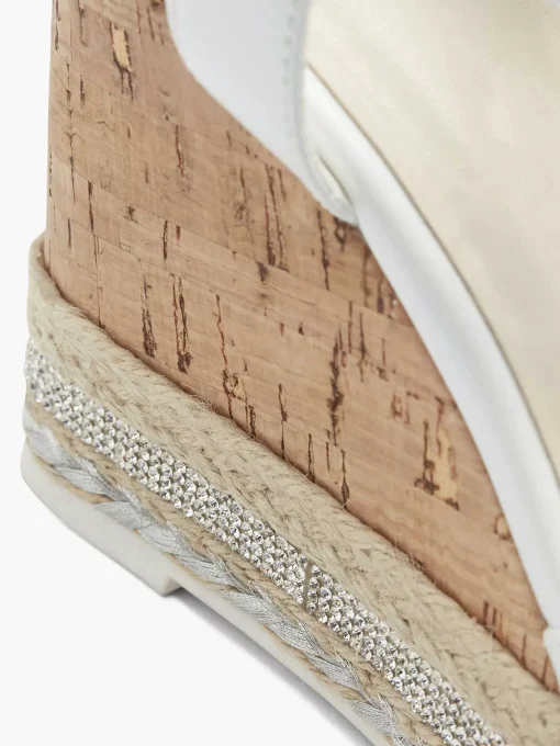 Witte Sandalette Sleehak