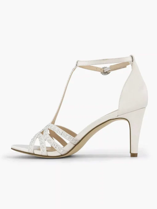 Witte Sandalette Steentjes