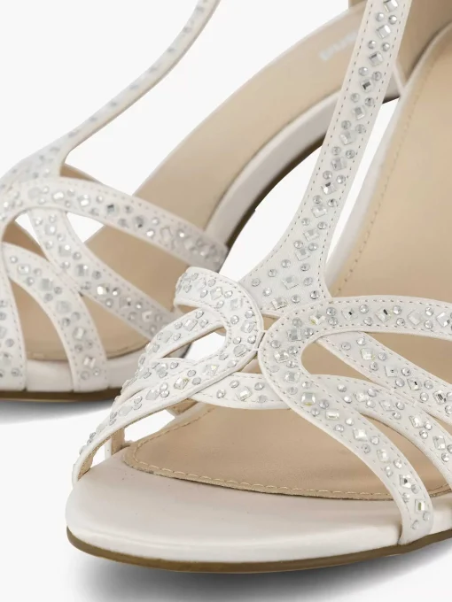 Witte Sandalette Steentjes