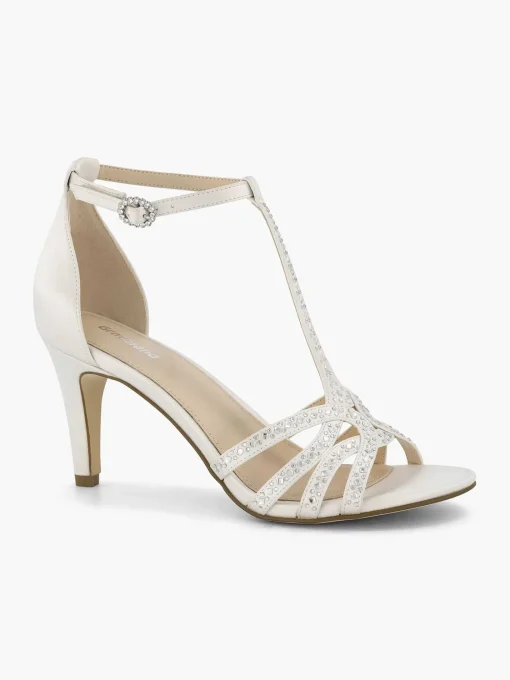 Witte Sandalette Steentjes
