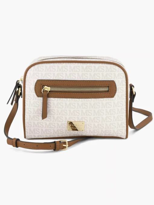 Witte Schoudertas Print