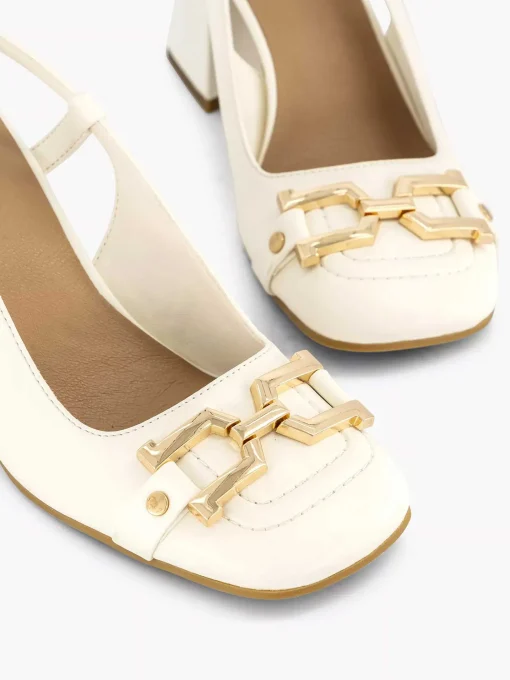 Witte Slingback