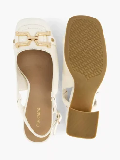 Witte Slingback