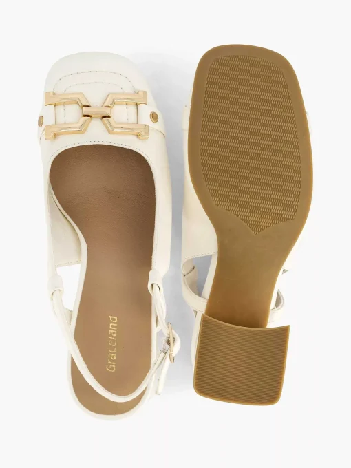 Witte Slingback