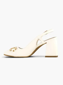 Witte Slingback