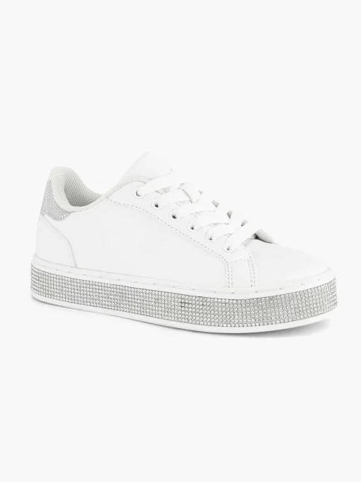 Witte Sneaker Steentjes