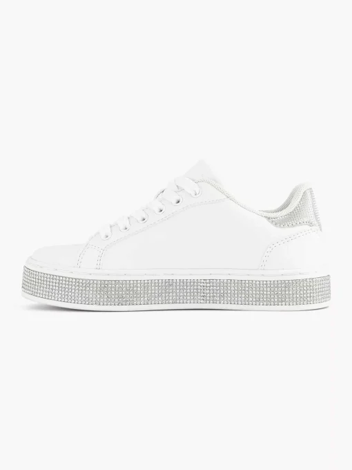 Witte Sneaker Steentjes