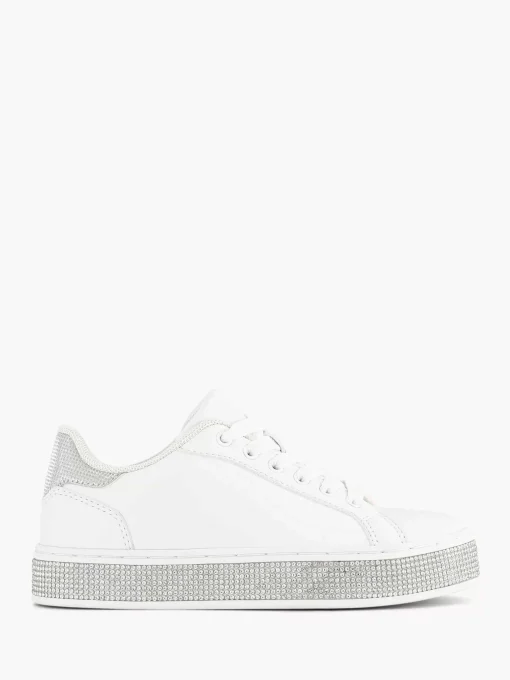 Witte Sneaker Steentjes
