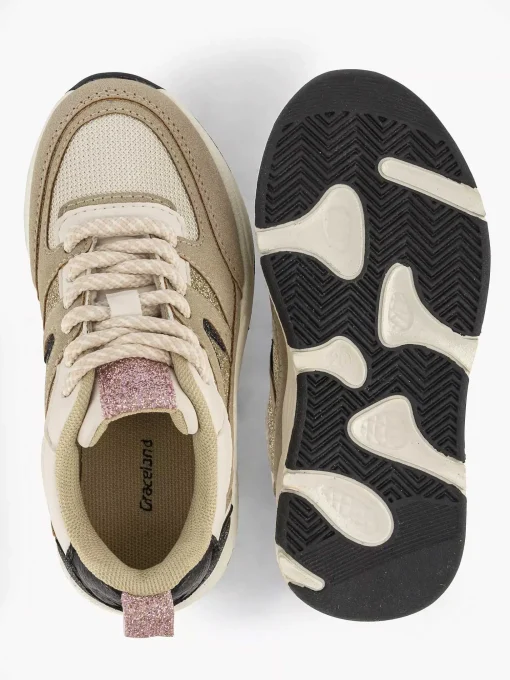 Zandkleurige Chunky Sneaker