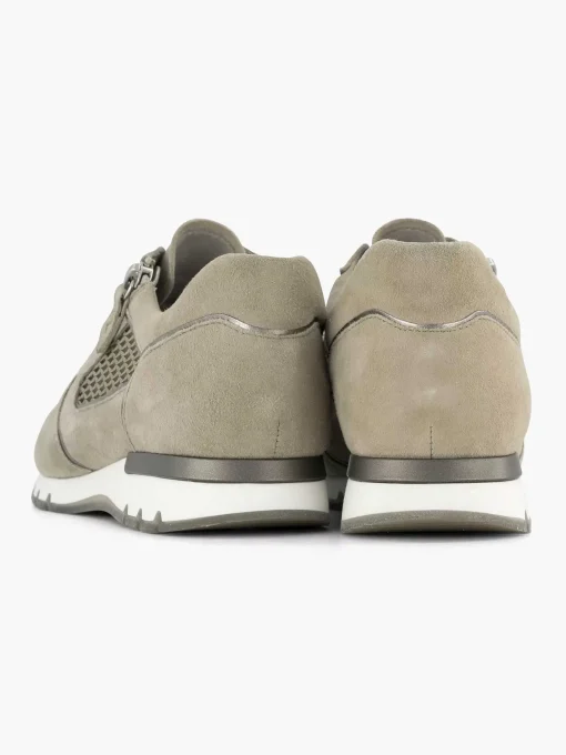 Zandkleurige Leren Comfort Sneaker