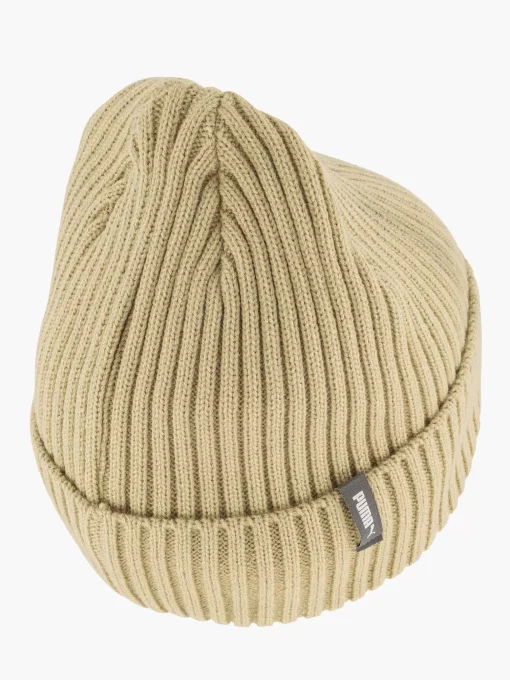 Zandkleurige Puma Classic Cuff Beanie