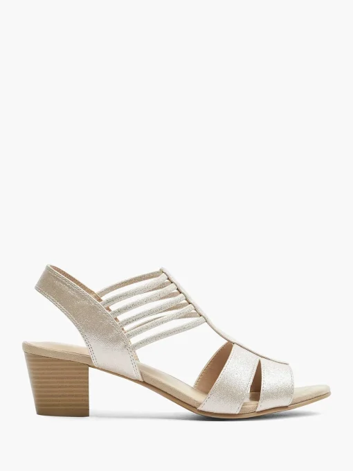 Zilveren Sandalette