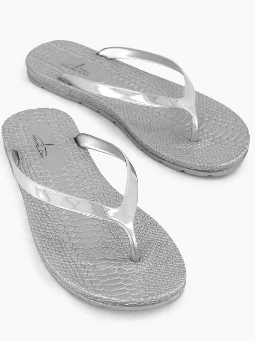 Zilveren Teenslipper