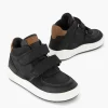 Zware Leren Sneakers Klittenband