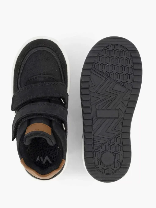 Zware Leren Sneakers Klittenband
