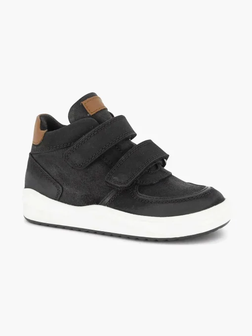 Zware Leren Sneakers Klittenband
