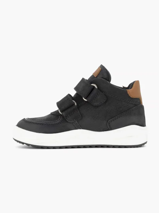 Zware Leren Sneakers Klittenband