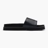 Zwarte Badslipper