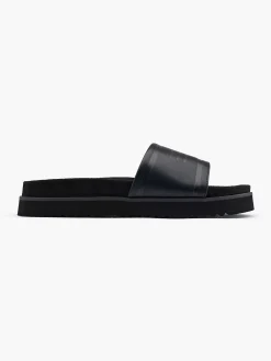 Zwarte Badslipper