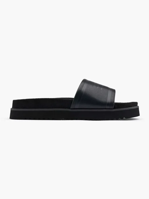 Zwarte Badslipper