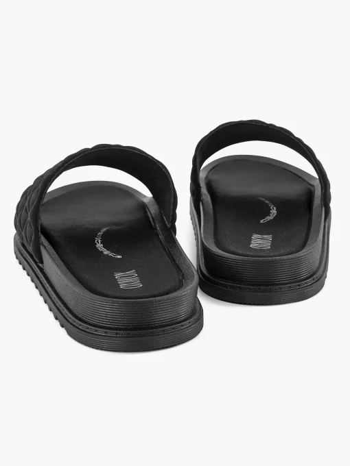 Zwarte Badslipper