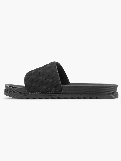 Zwarte Badslipper