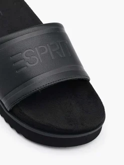 Zwarte Badslipper