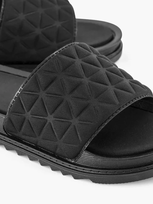 Zwarte Badslipper