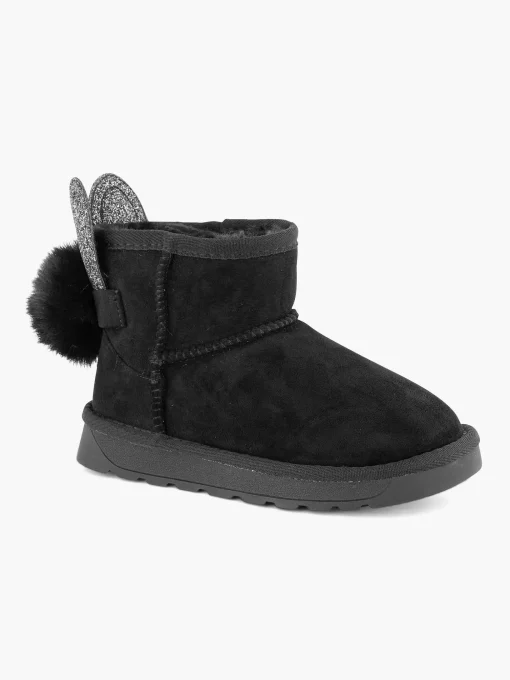 Zwarte Boot Konijn Gevoerd