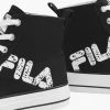 Zwarte Canvas Hoge Sneaker