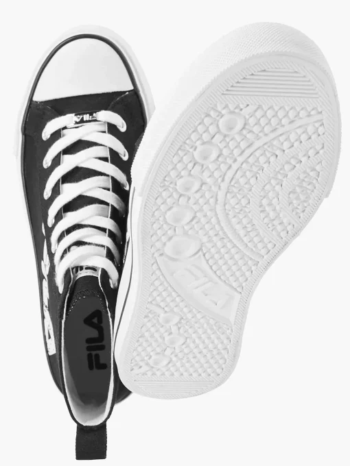 Zwarte Canvas Hoge Sneaker