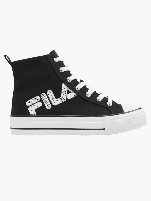 Zwarte Canvas Hoge Sneaker