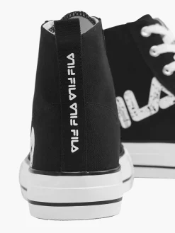 Zwarte Canvas Hoge Sneaker