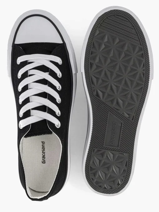 Zwarte Canvas Sneaker