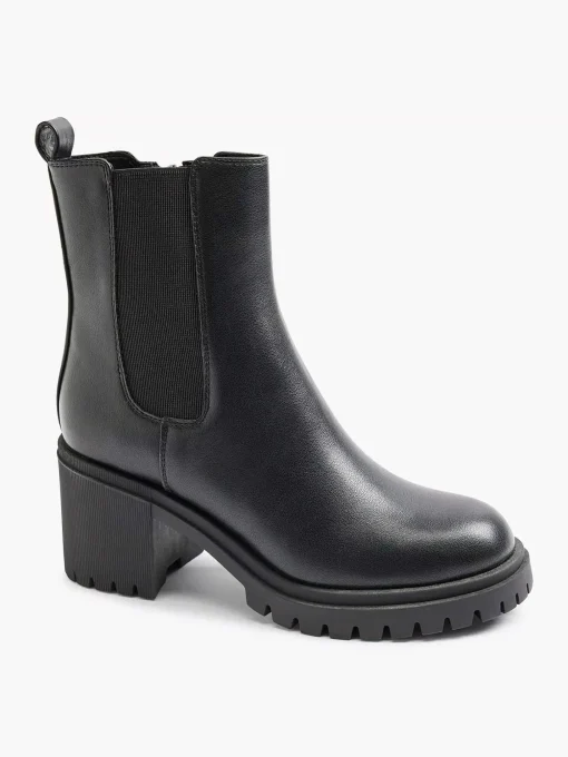 Zwarte Chelsea Boot Hak