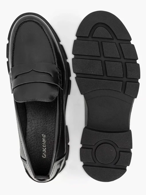 Zwarte Chunky Loafer